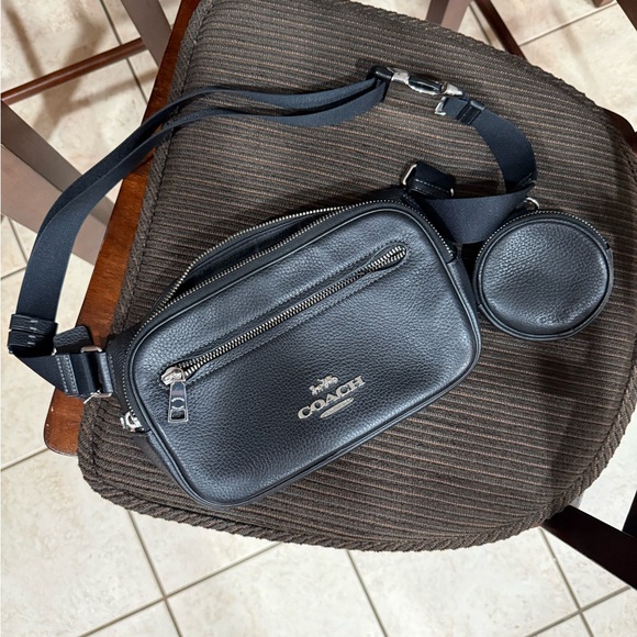 Coach Black Leather Crossbody Bag - Picture 3 of 8